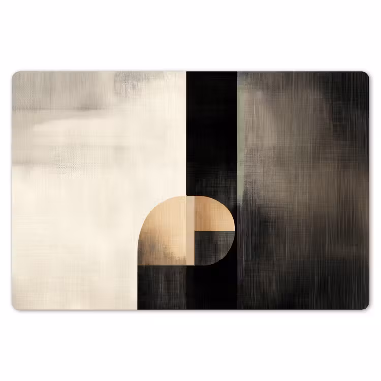 Vormen - Modern - Zwart Placemat vinyl groot -zzsfeer1_Kitchenyeah-website