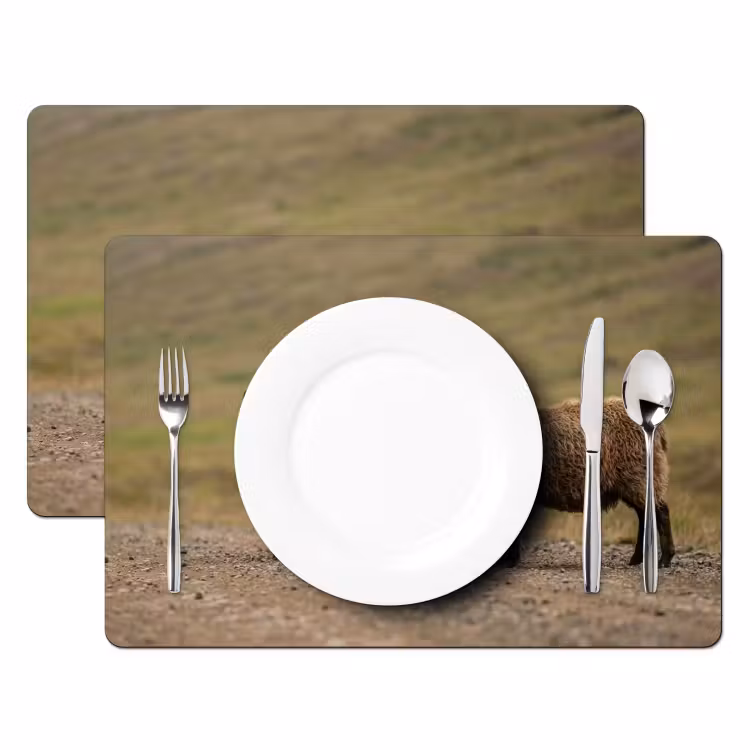 Schapen - Bruin - Wit - Grindpad Placemat vinyl groot -zzsfeer2_Kitchenyeah-website