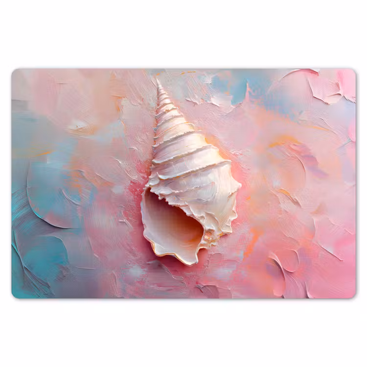 Schelp - Pastel - Pink Placemat vinyl groot -zzsfeer1_Kitchenyeah-website