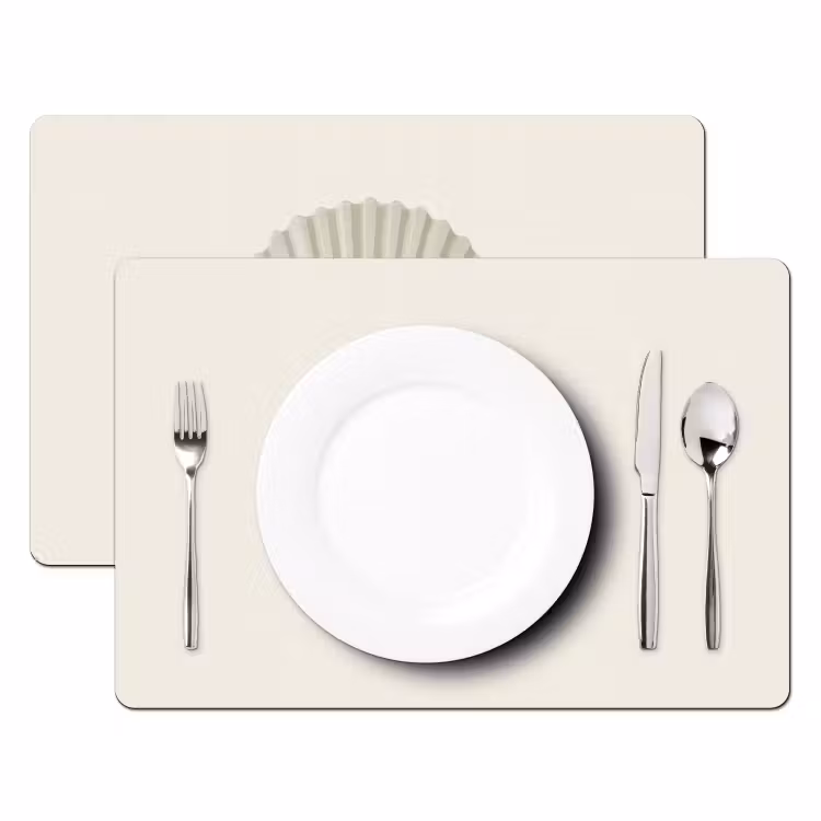 Schelp - Quote - Groen Placemat vinyl groot -zzsfeer2_Kitchenyeah-website