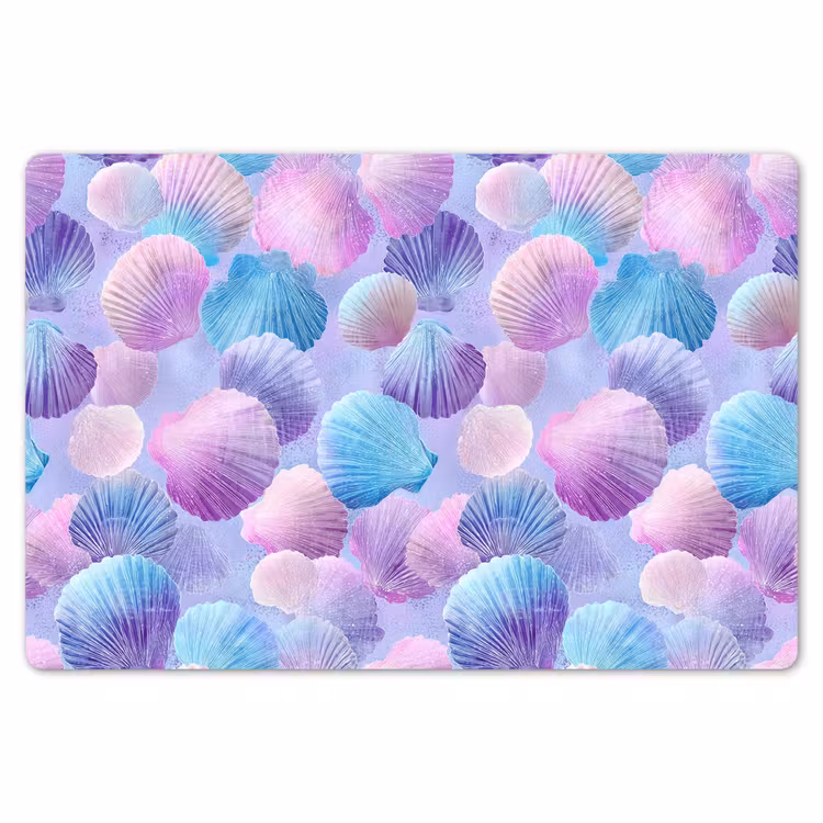 Schelpen - Paars - Blauw - Patroon Placemat vinyl groot -zzsfeer1_Kitchenyeah-website