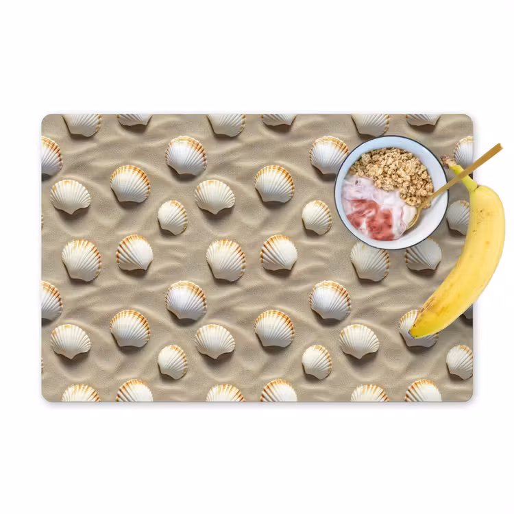 Schelpen - Zand - Maritiem Placemat vinyl groot 368 -zzzproduct_Kitchenyeah-website