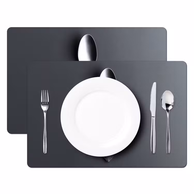 Zilver - Metaal - Lepel Placemat vinyl groot -zzsfeer2_Kitchenyeah-website