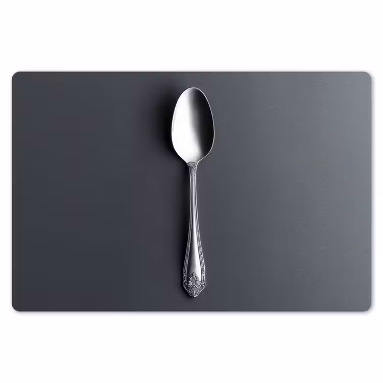 Zilver - Metaal - Lepel Placemat vinyl groot -zzsfeer1_Kitchenyeah-website