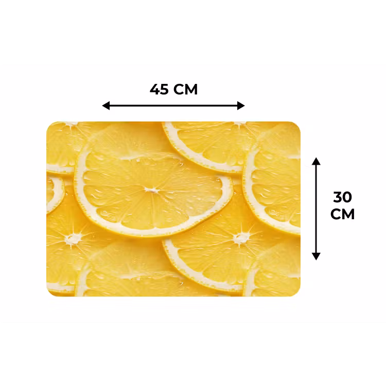 Schijfjes - Citroen - Sap Placemat vinyl groot 368 -specs