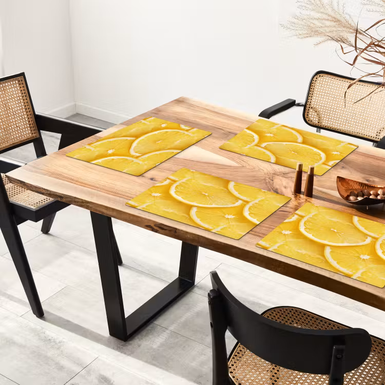 Schijfjes - Citroen - Sap Placemat vinyl groot 368 -zzsfeer4_Kitchenyeah-website