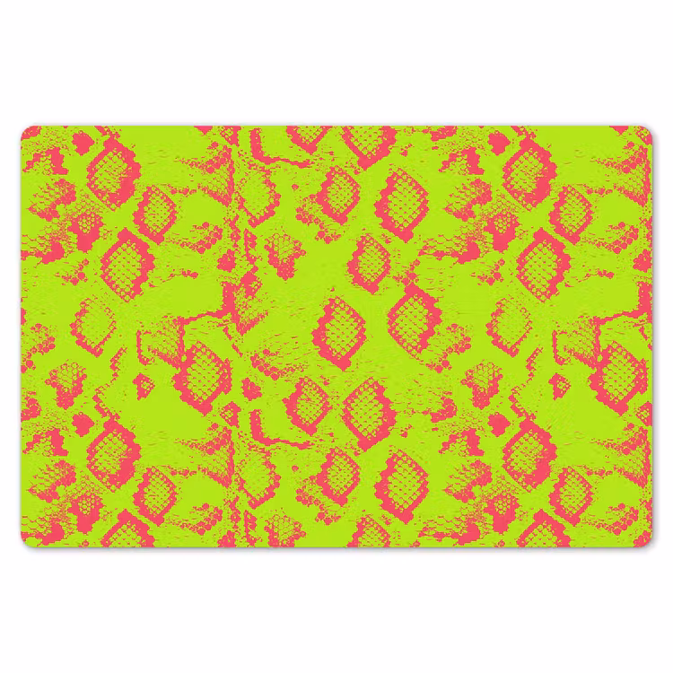 Slang - Neon - Groen - Roze Placemat vinyl groot 368 -zzsfeer1_Kitchenyeah-website
