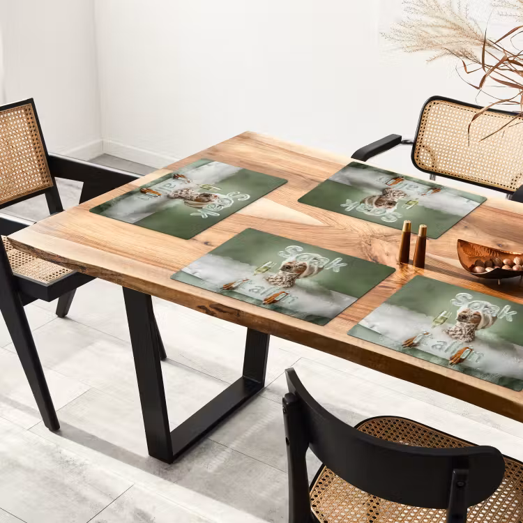 Soak it all in - Hond - Bad Placemat vinyl groot -zzsfeer4_Kitchenyeah-website