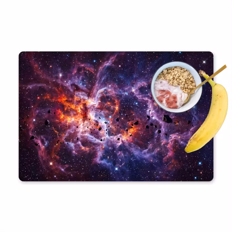 Space - Stars - Abstract - Colorful Placemat vinyl groot -zzzproduct_Kitchenyeah-website