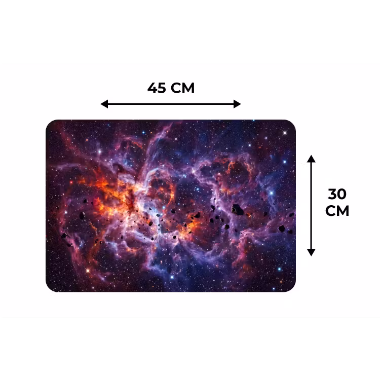 Space - Stars - Abstract - Colorful Placemat vinyl groot -specs