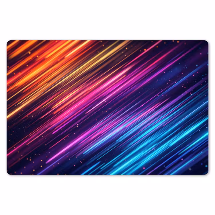 Snelheid - Kosmos - Kleurrijk Placemat vinyl groot -zzsfeer1_Kitchenyeah-website