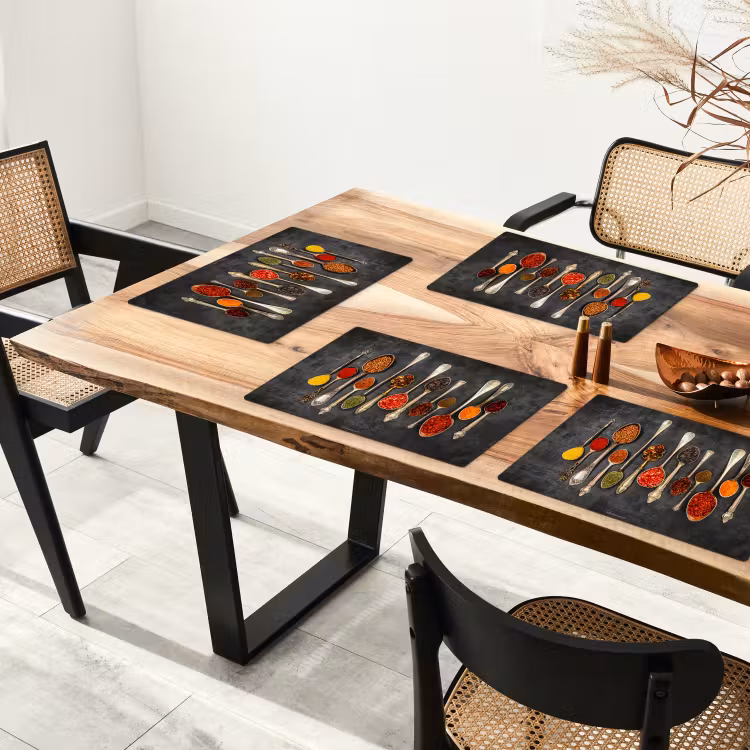 Kruiden - Lepels - Beton Placemat vinyl groot -zzsfeer4_Kitchenyeah-website