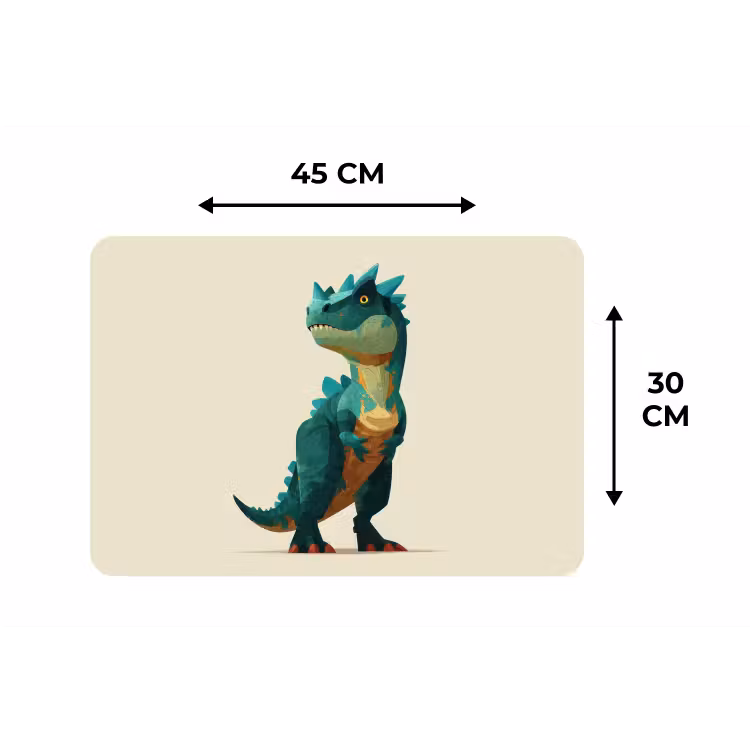 Stekels - Dino - Blauw - Gespierd Placemat vinyl groot -specs