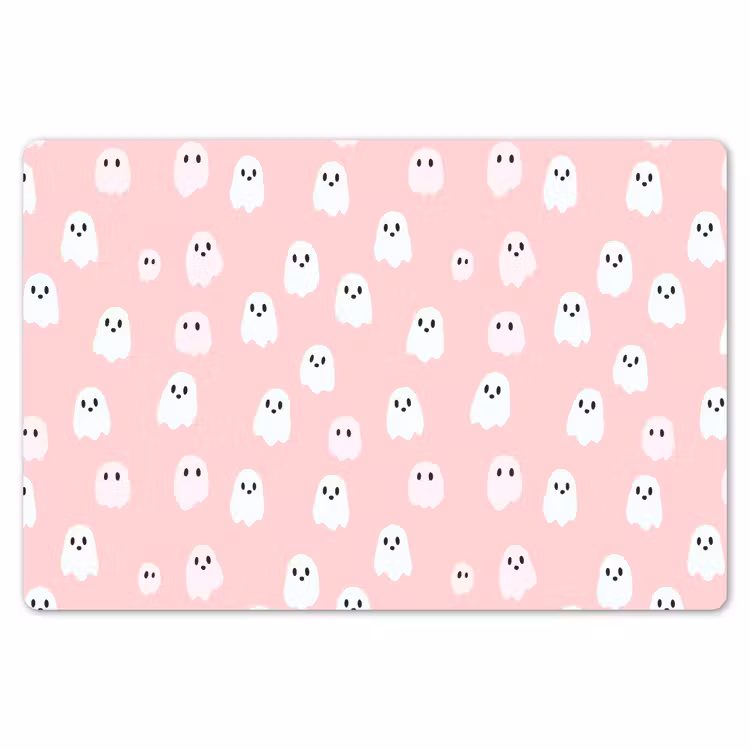 Spookjes - Patroon - Roze Placemat vinyl groot 368 -zzsfeer1_Kitchenyeah-website