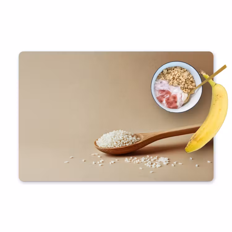 Lepel - Rijst - Hout - Beige Placemat vinyl groot -zzzproduct_Kitchenyeah-website