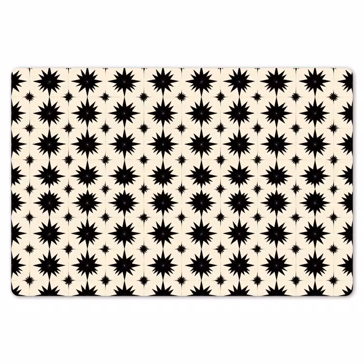 Stervormen - Geometrisch - Zwart Placemat vinyl groot 368 -zzsfeer1_Kitchenyeah-website