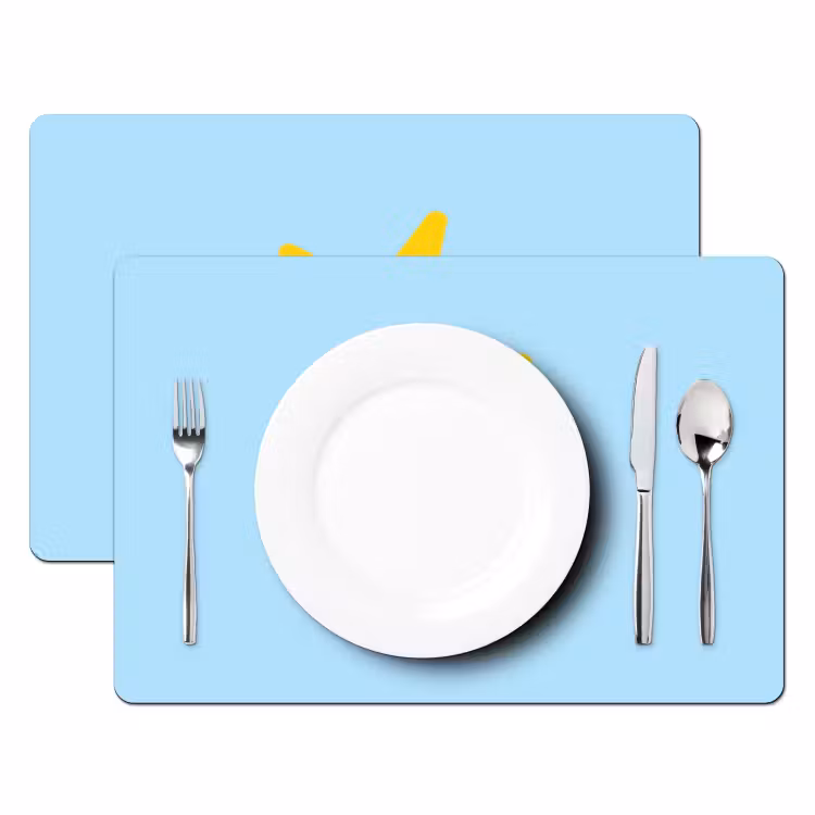 Ster - Today is a good day - Blauw Placemat vinyl groot -zzsfeer2_Kitchenyeah-website