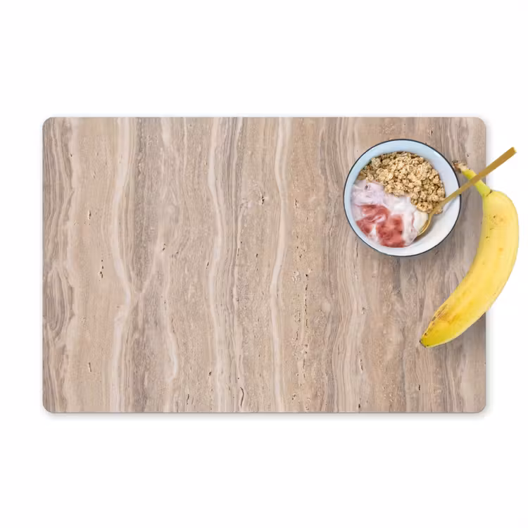 Steen - Patroon - Textuur - Natuurlijk - Beige Placemat vinyl groot -zzzproduct_Kitchenyeah-website