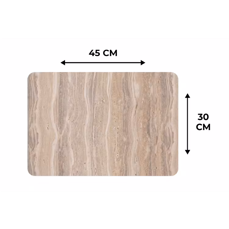 Steen - Patroon - Textuur - Natuurlijk - Beige Placemat vinyl groot -specs