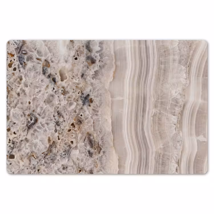 Steen - Textuur - Abstract - Beige - Wit Placemat vinyl groot -zzsfeer1_Kitchenyeah-website