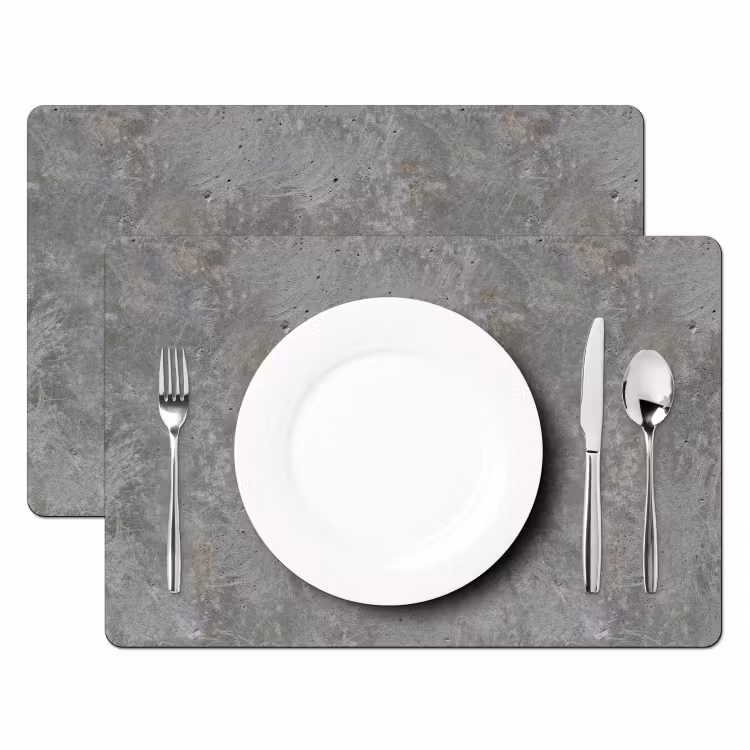 Stenen - Beton - Patronen Placemat vinyl groot 368 -zzsfeer2_Kitchenyeah-website