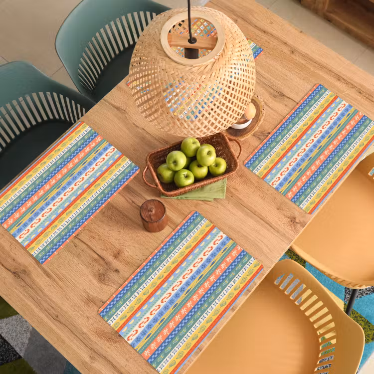 Zee - Sfeer - Oester - Garnaal Placemat vinyl groot 368 -zzsfeer5_Kitchenyeah-website
