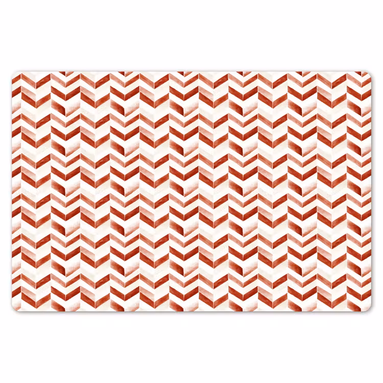 Strepen - Rood - Wit - Patroon Placemat vinyl groot 368 -zzsfeer1_Kitchenyeah-website