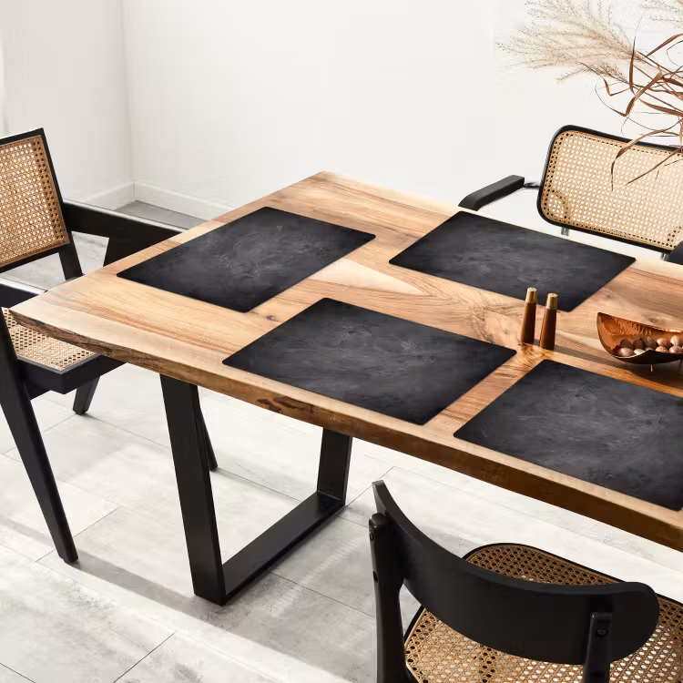 Structuur - Cement - Beton - Grijs - Vintage Placemat vinyl groot -zzsfeer4_Kitchenyeah-website
