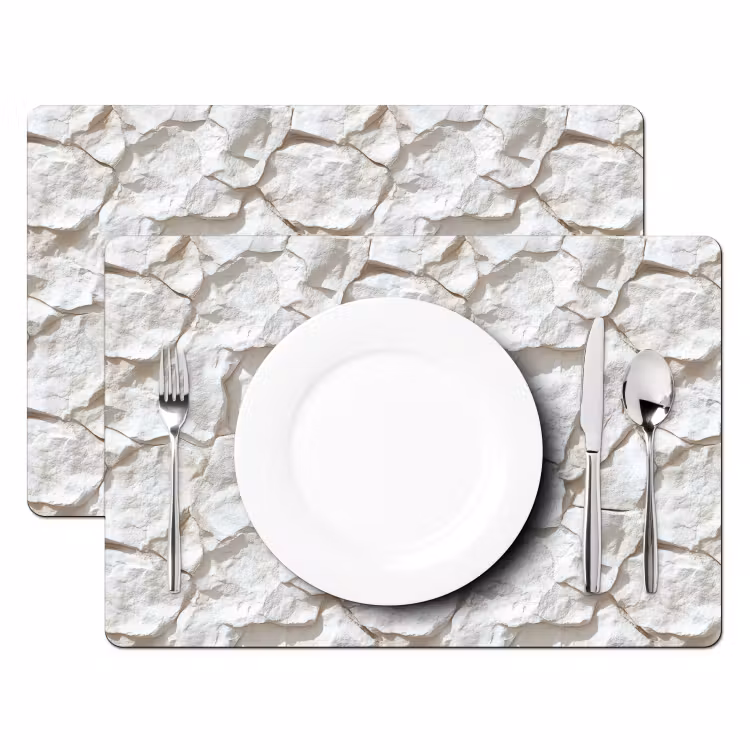 Structuur - Rots - Wit Placemat vinyl groot 368 -zzsfeer2_Kitchenyeah-website
