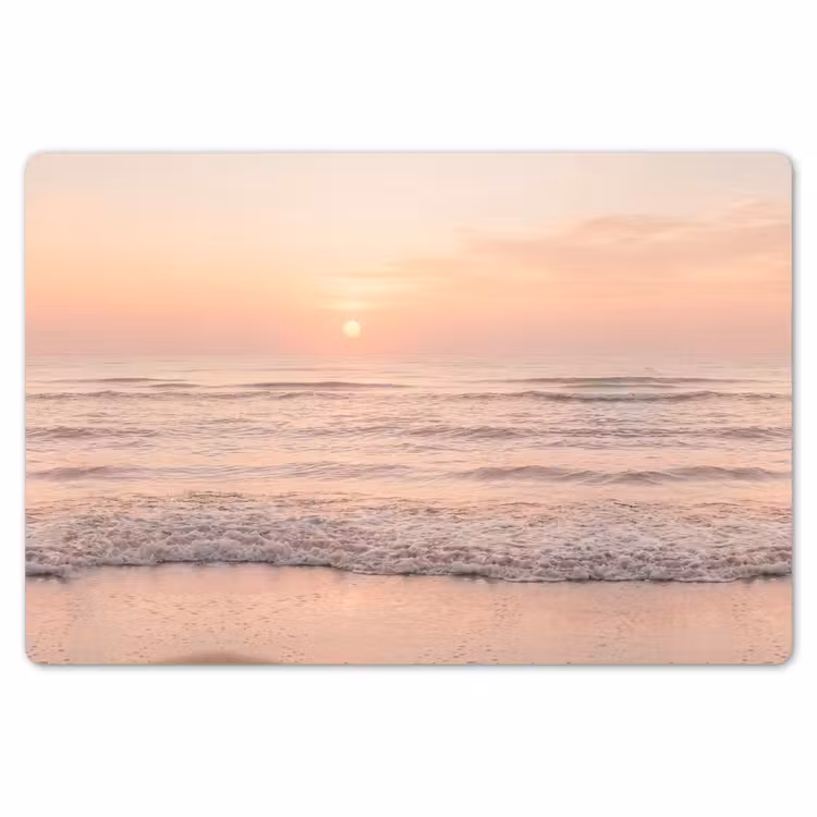 Zon - Strand - Roze Placemat vinyl groot -zzsfeer1_Kitchenyeah-website