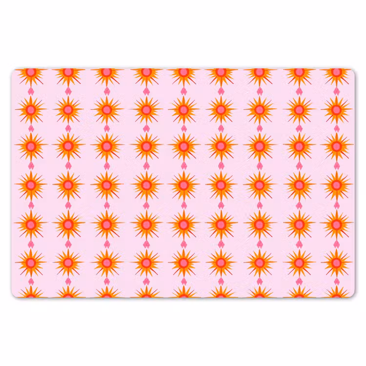 Zon - Motief - Roze Placemat vinyl groot 368 -zzsfeer1_Kitchenyeah-website