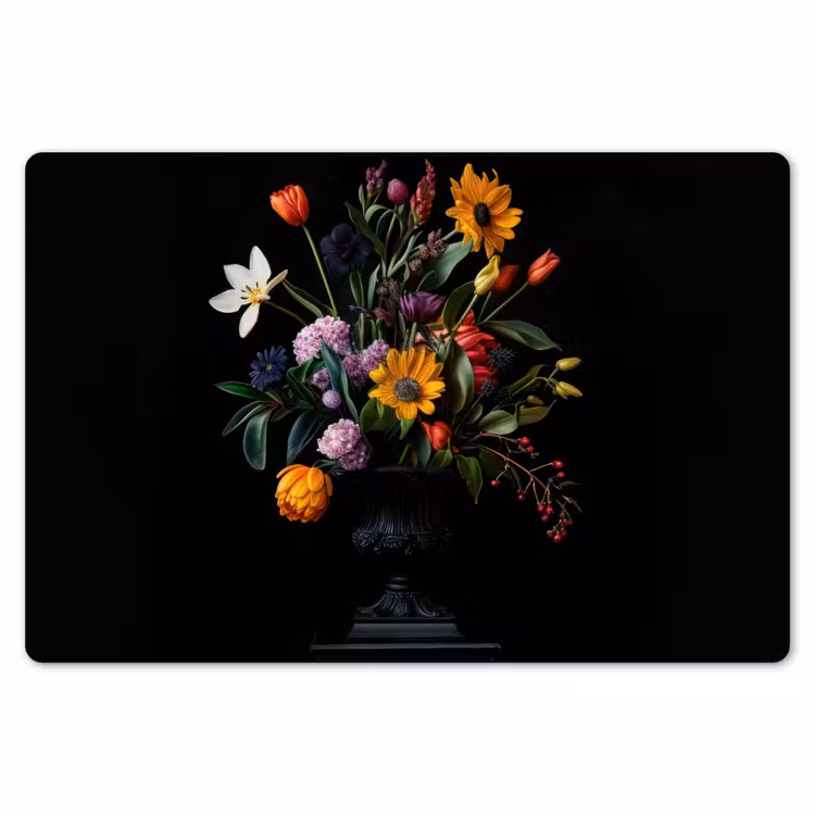 Zonnebloemen - Boeket - Kleurrijk Placemat vinyl groot -zzsfeer1_Kitchenyeah-website