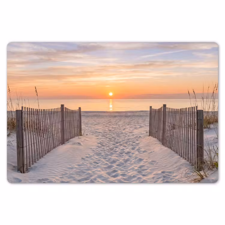 Zonsondergang - Strand - Zand Placemat vinyl groot -zzsfeer1_Kitchenyeah-website