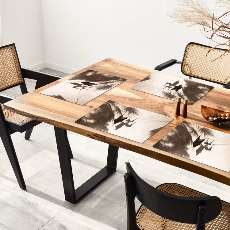 Badkleding - Palmbomen - Schaduw - Tropisch Placemat vinyl groot -zzsfeer4_Kitchenyeah-website