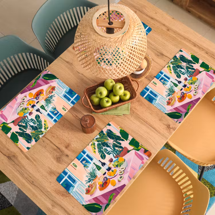 Tafel - Wijn - Fruit Placemat vinyl groot -zzsfeer5_Kitchenyeah-website