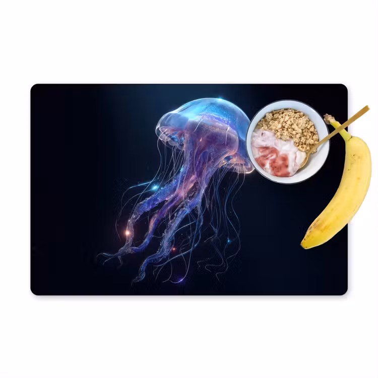Tentakels - Kwal - Paars - Sprankeling Placemat vinyl groot -zzzproduct_Kitchenyeah-website