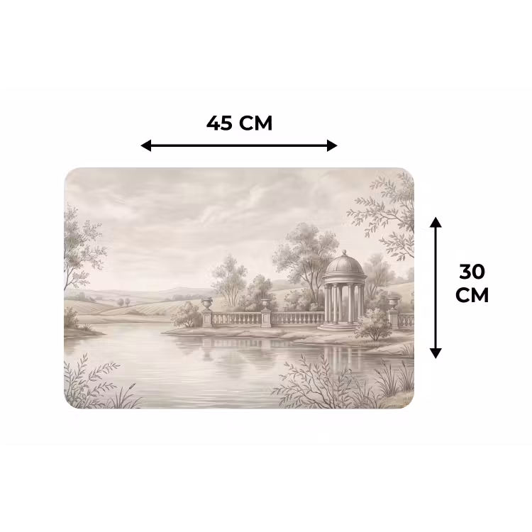Terras - Water - Natuur - Landschap Placemat vinyl groot -specs
