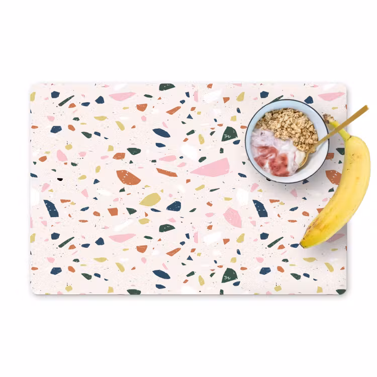 Terrazzo - Patroon - Kleurrijk Placemat vinyl groot 368 -zzzproduct_Kitchenyeah-website