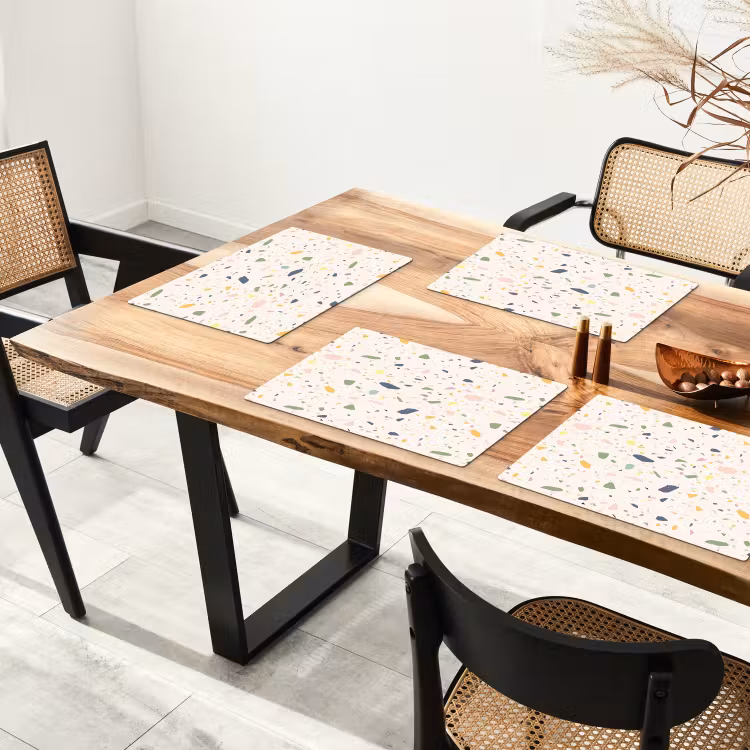 Terrazzo - Patroon - Kleurrijk - Festival Placemat vinyl groot 368 -zzsfeer4_Kitchenyeah-website