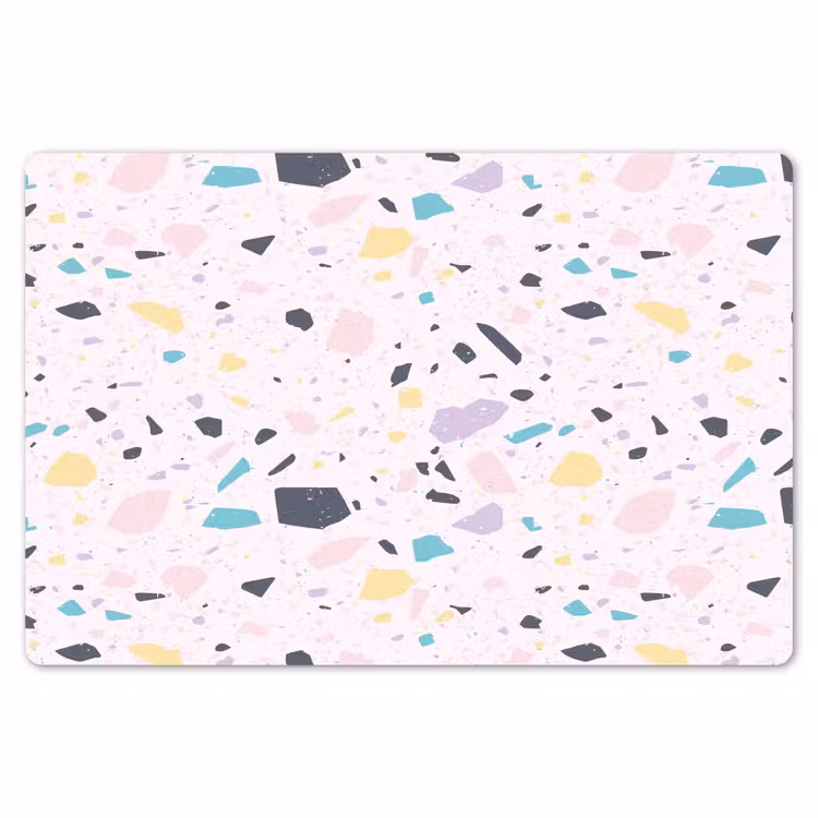 Terrazzo - Patroon - Zacht - Snoep Placemat vinyl groot 368 -zzsfeer1_Kitchenyeah-website
