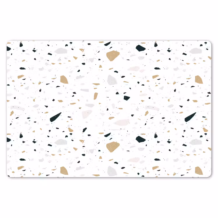 Terrazzo - Patroon - Wit - Neutraal Placemat vinyl groot 368 -zzsfeer1_Kitchenyeah-website