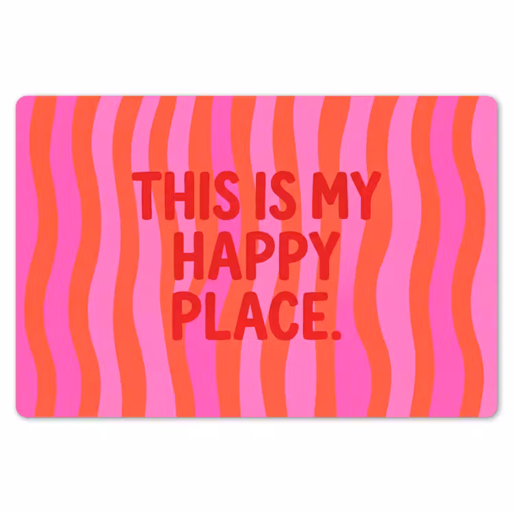 Tekst - Modern - Kleurrijk Placemat vinyl groot -zzsfeer1_Kitchenyeah-website
