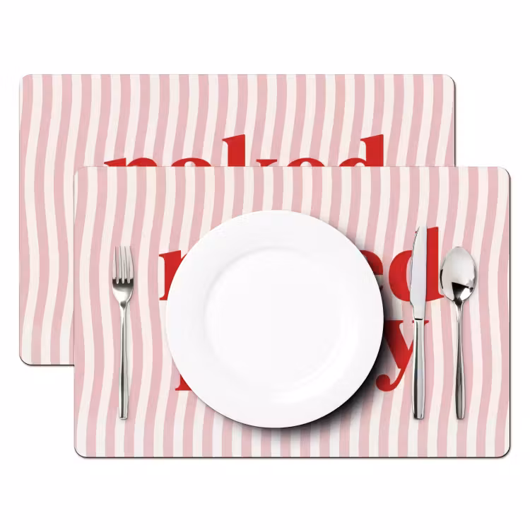 Tekst - Modern - Strepen Placemat vinyl groot -zzsfeer2_Kitchenyeah-website
