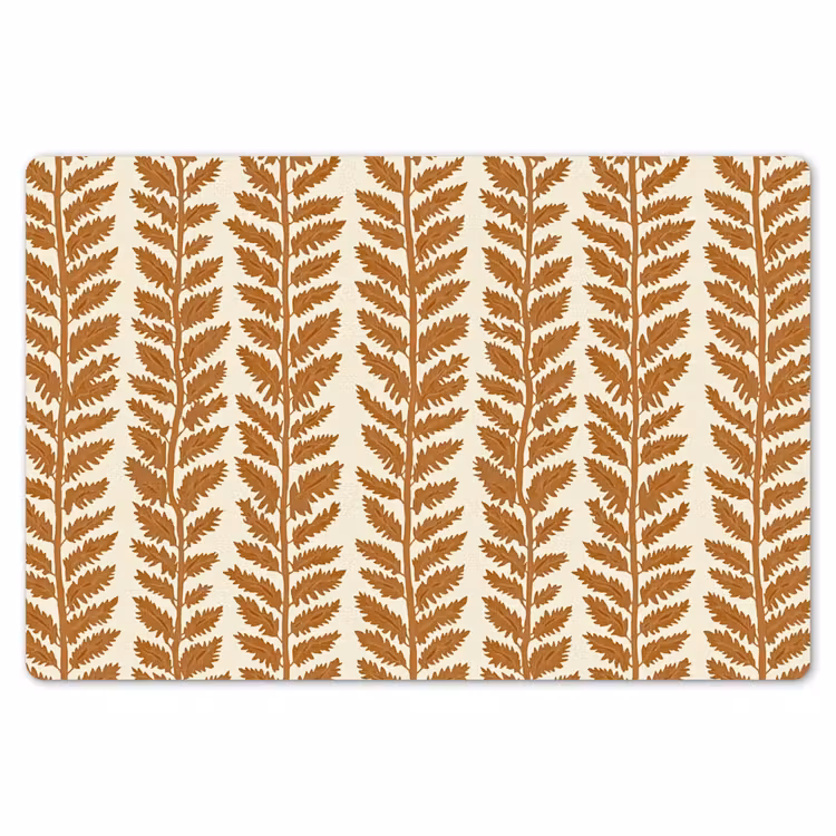 Textuur - Bladeren - Oker Placemat vinyl groot 368 -zzsfeer1_Kitchenyeah-website