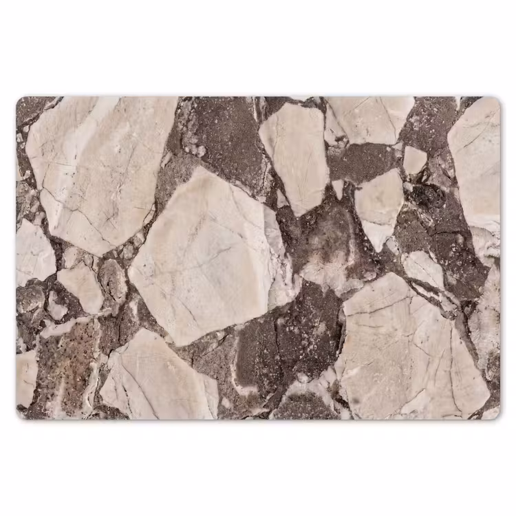 Textuur - Marmer - Abstract - Beige - Bruin Placemat vinyl groot -zzsfeer1_Kitchenyeah-website