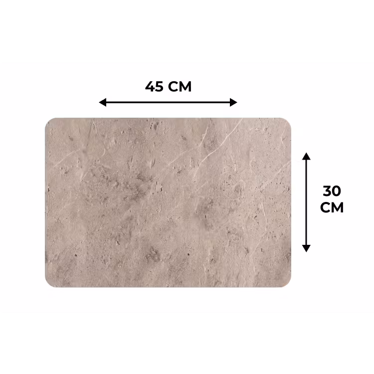 Textuur - Steen - Patroon - Rustiek - Beige Placemat vinyl groot -specs