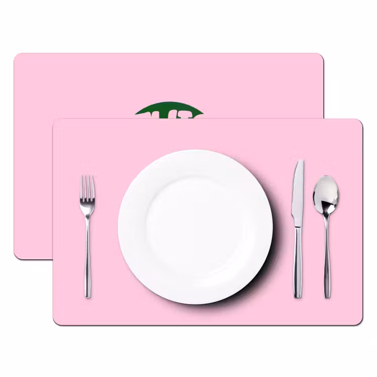 This is art - Tekst - Cirkel - Groen Placemat vinyl groot -zzsfeer2_Kitchenyeah-website