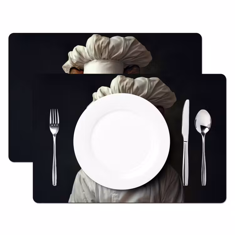 Tijger - Kokskleding - Bruin Placemat vinyl groot -zzsfeer2_Kitchenyeah-website