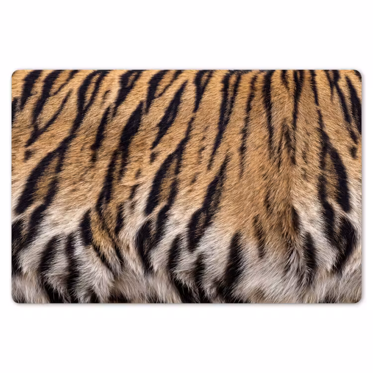Tijgervacht - Klassiek - Zwart Placemat vinyl groot -zzsfeer1_Kitchenyeah-website
