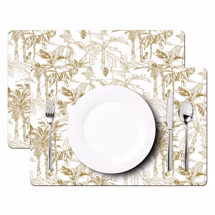 Tijger - Oerwoud - Beige Placemat vinyl groot 368 -zzsfeer2_Kitchenyeah-website